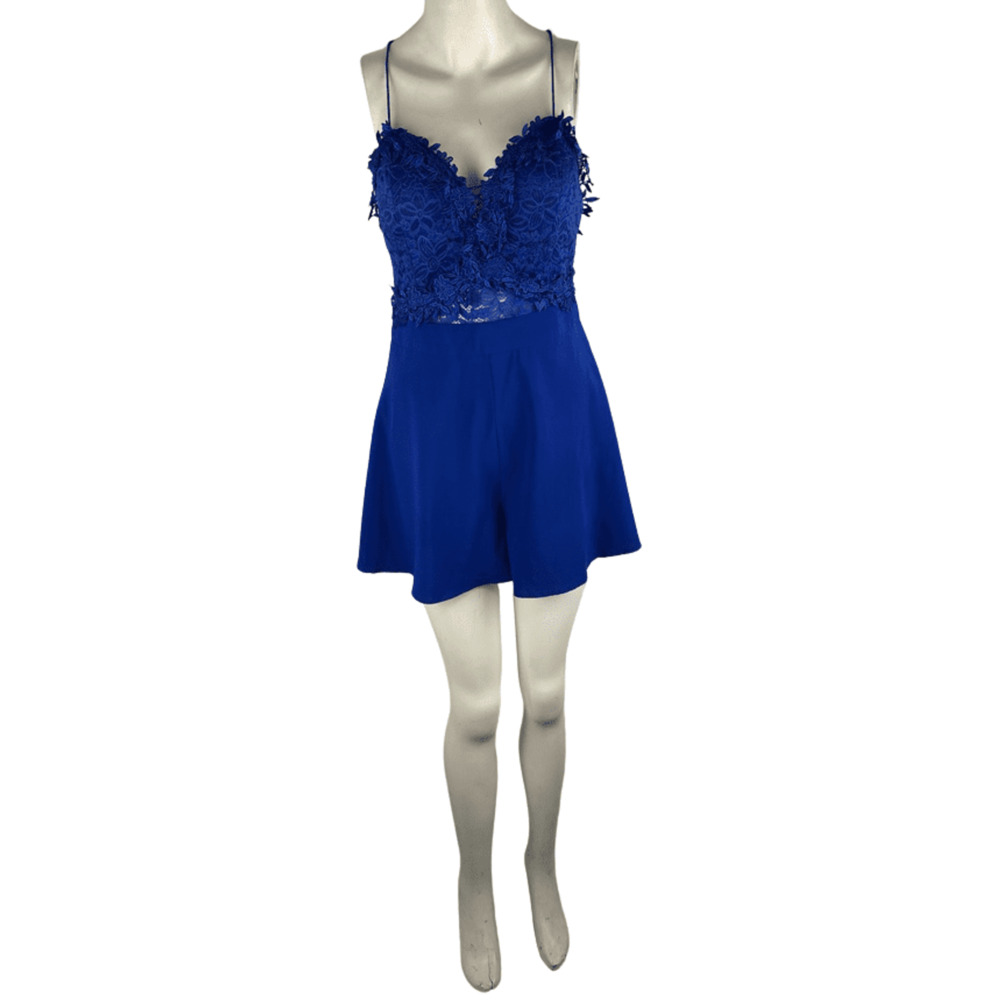 Entry women's blue romper size M